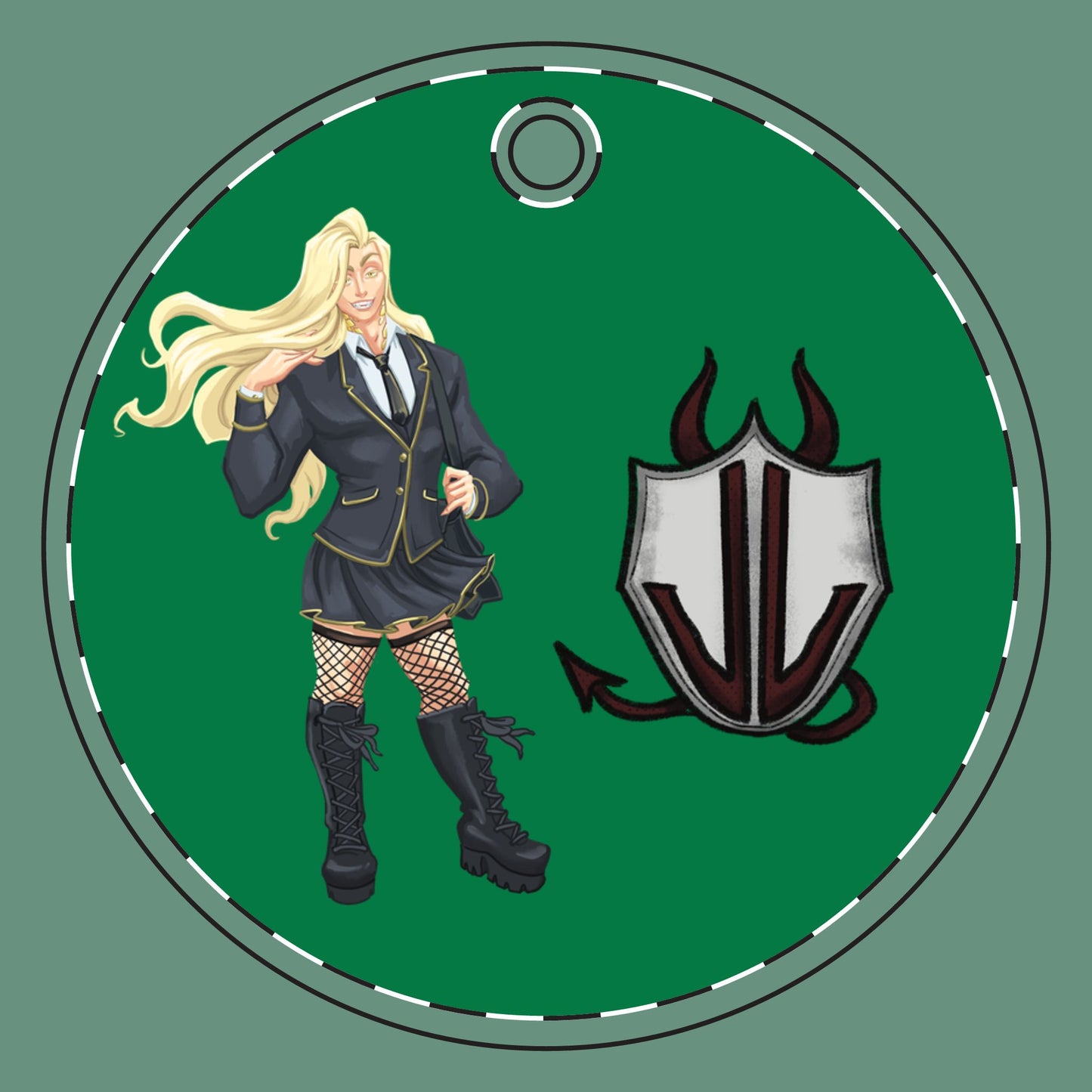 Xerxes (Cassandra Featherstone x Phantom Dame) Discordia Ceramic Christmas Ornaments