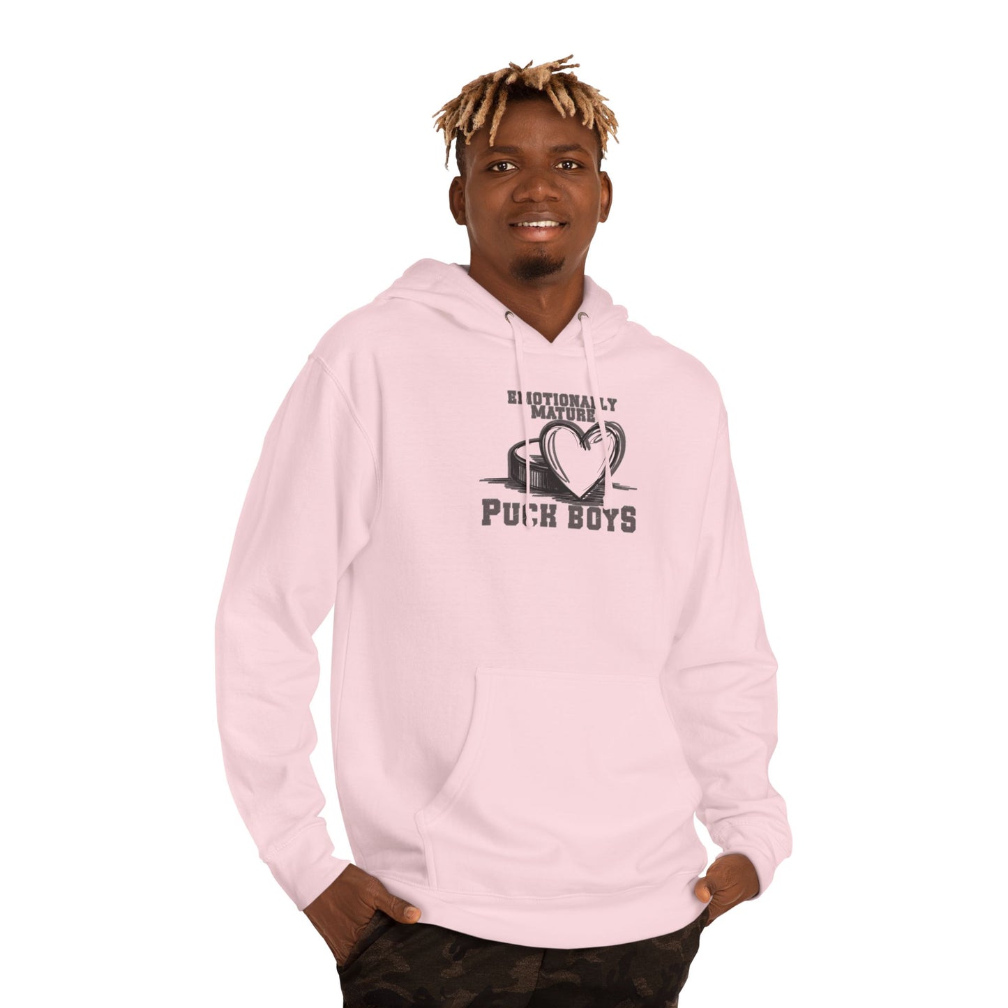 EMOTIONALLY MATURE PUCKBOYS Unisex Hooded Sweatshirt