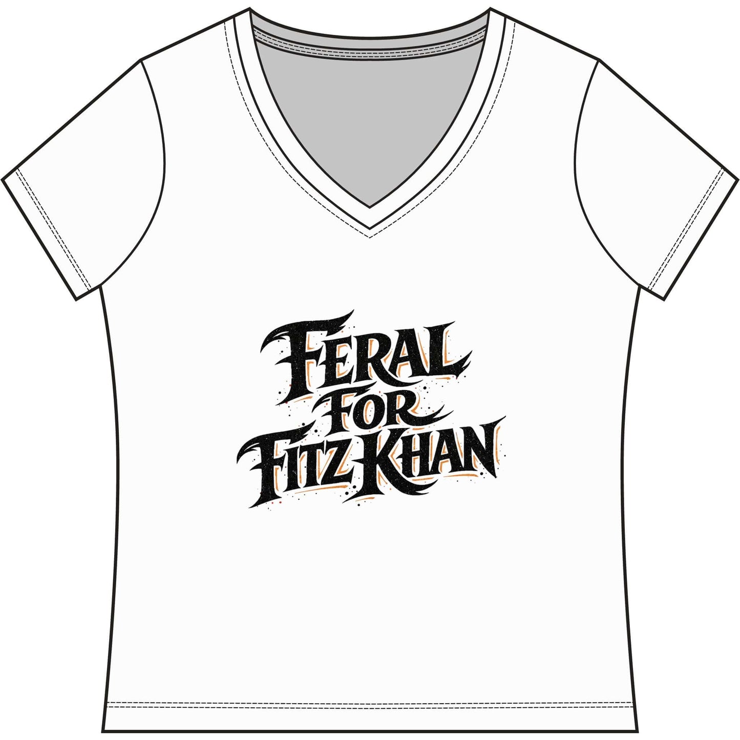 Feral for Fitz Khan Apex Women's Game VNeck Tee