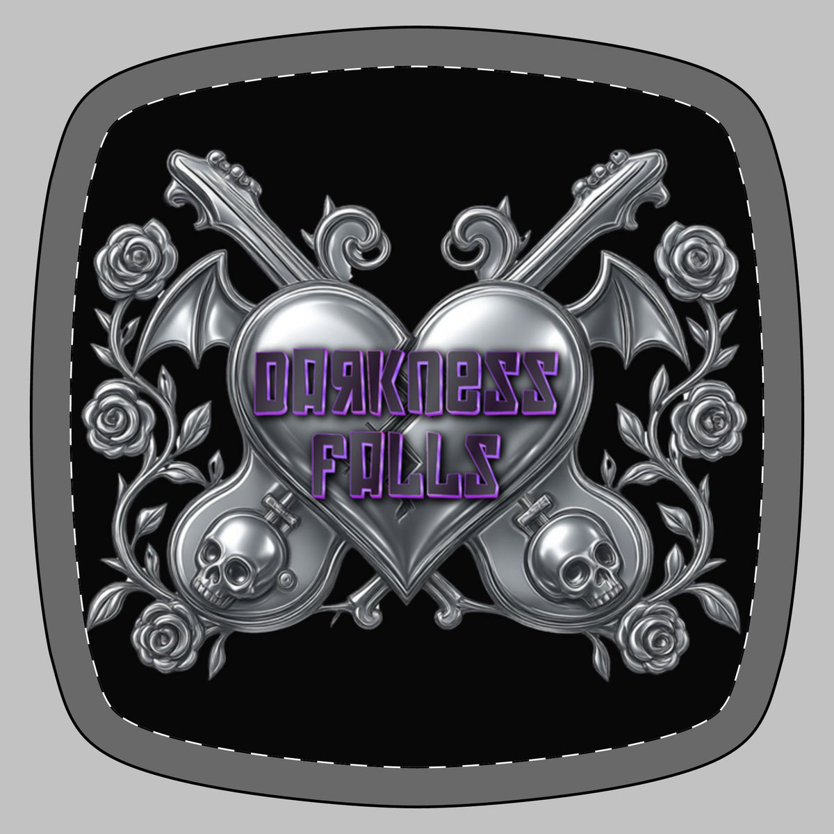 Darkness Falls COM Compact Square Mirror