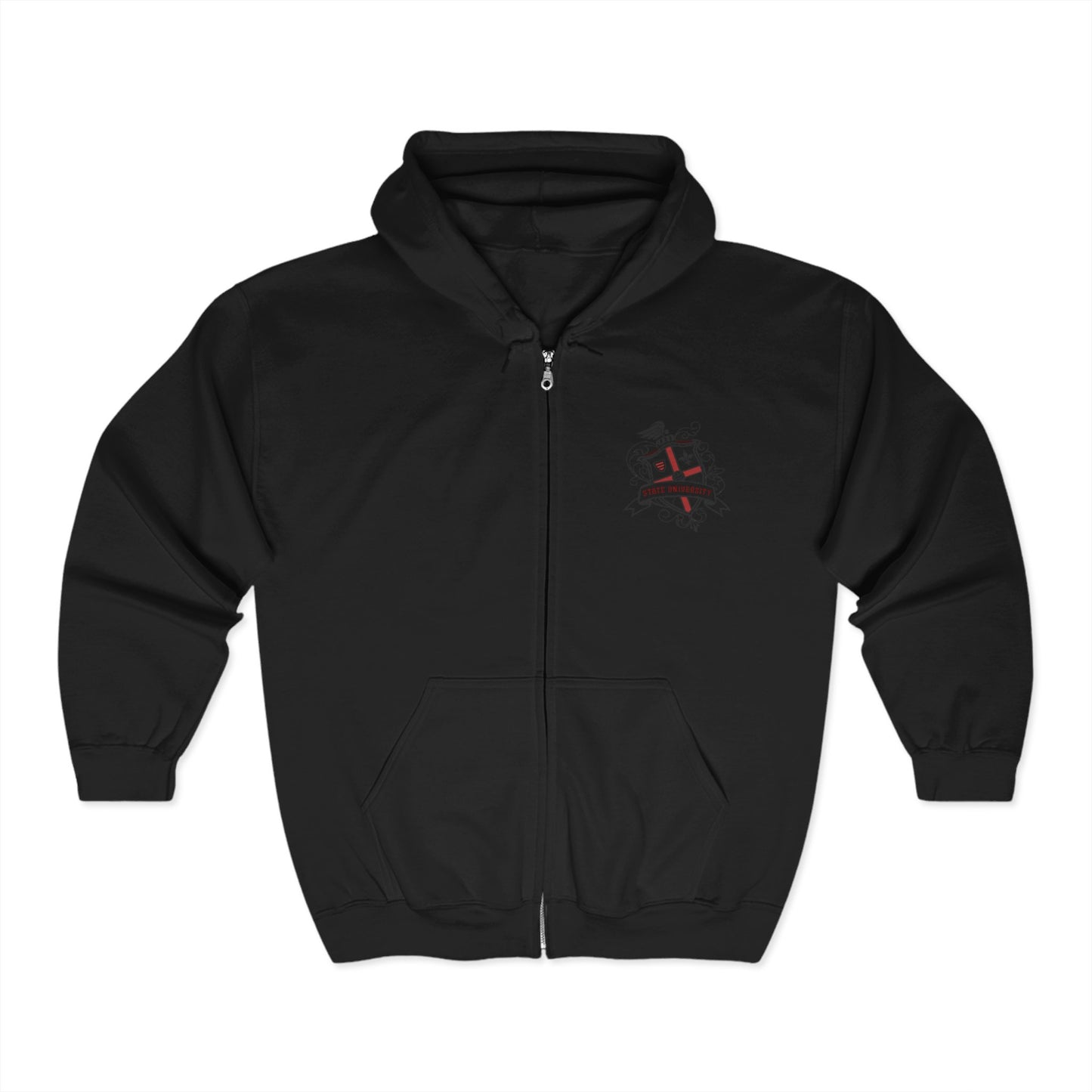 Lady M (Secrets of State U) Unisex Heavy Blend™ Full Zip Hooded Sweatshirt