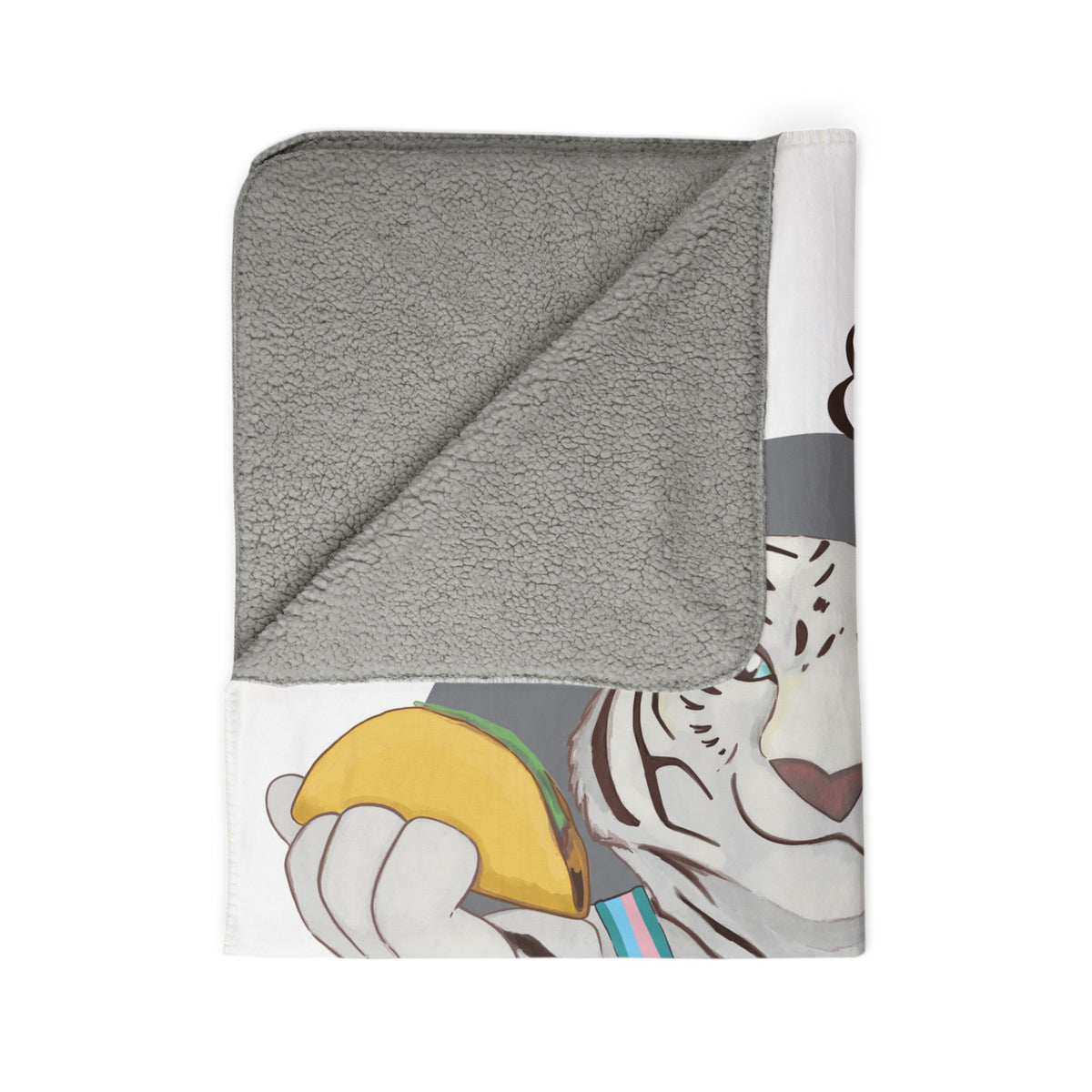 Cassandra Featherstone x Casey Wilkinson Fitz Tacos Sherpa Blanket