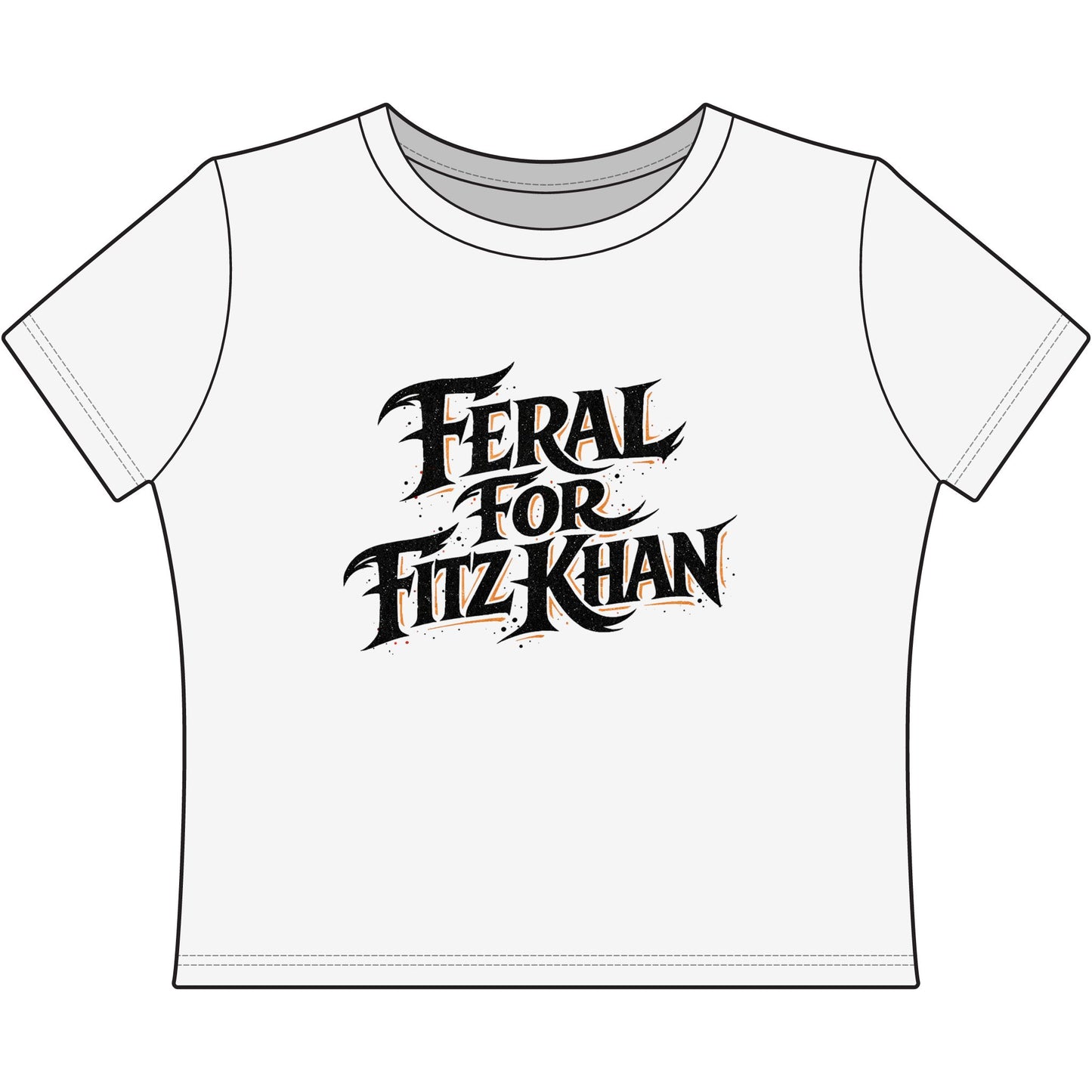 Feral for Fitz Khan Women's Baby Tee