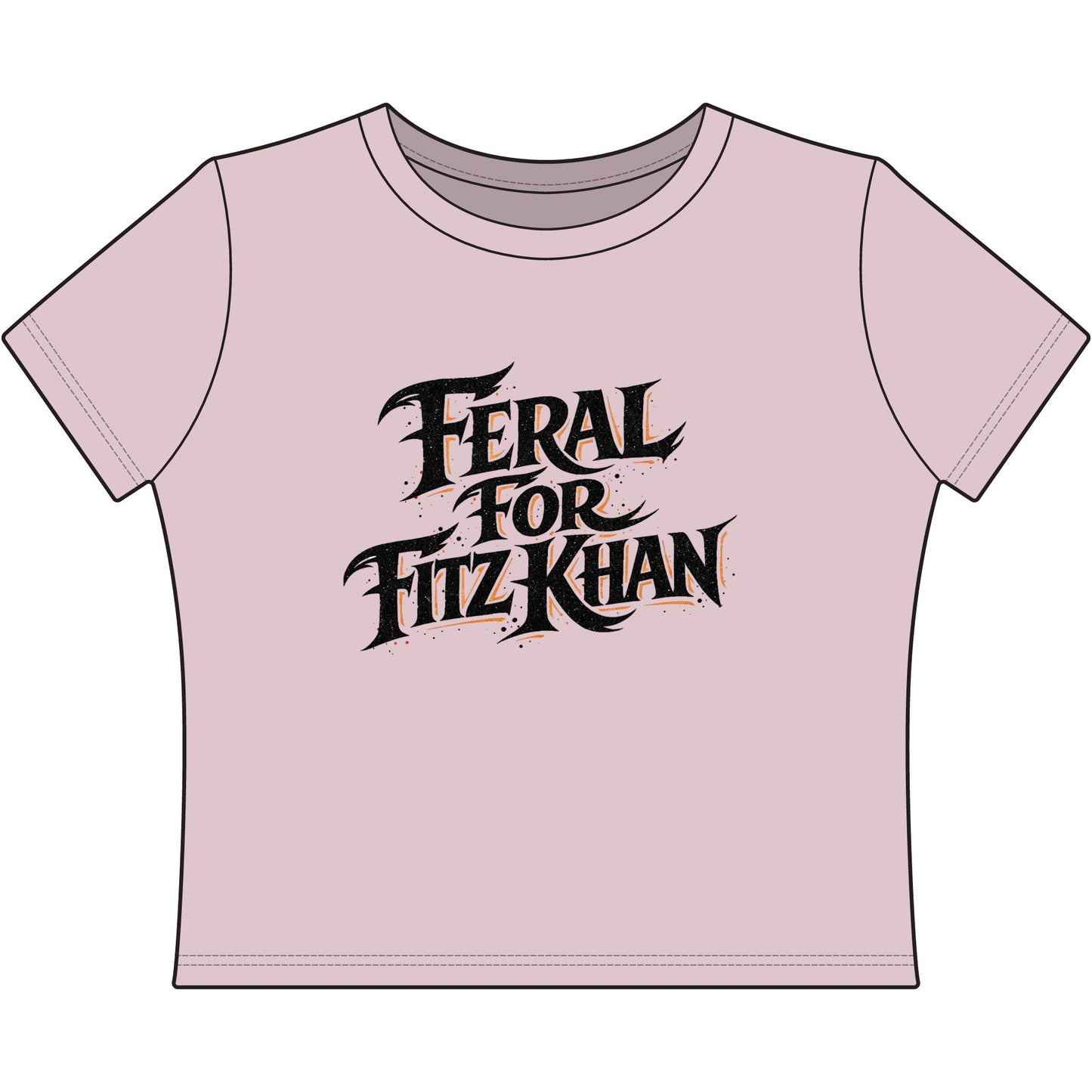 Feral for Fitz Khan Women's Baby Tee