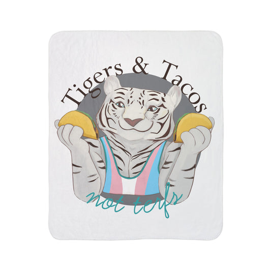 Cassandra Featherstone x Casey Wilkinson Fitz Tacos Sherpa Blanket