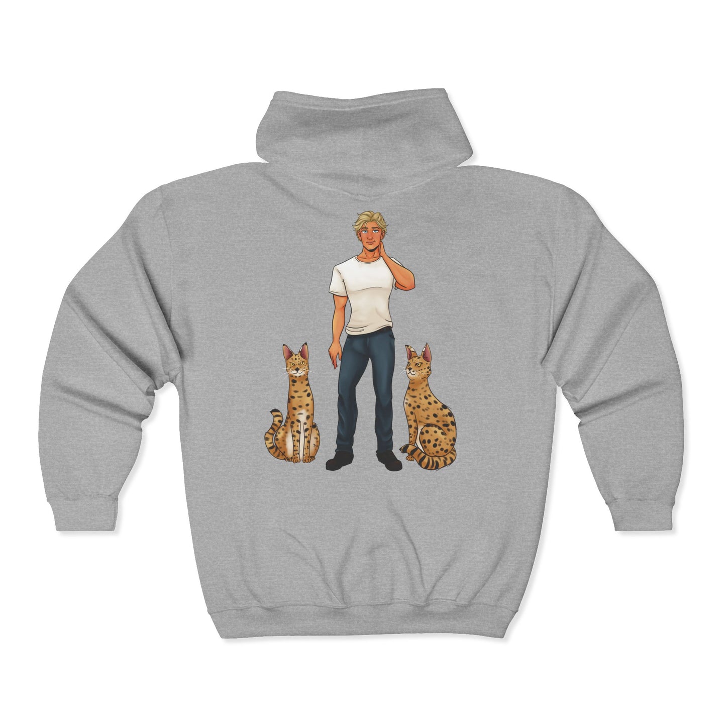 Cassandra Featherstone x Honeyy.Fae 'Wolfie' Full Zip Hooded Sweatshirt