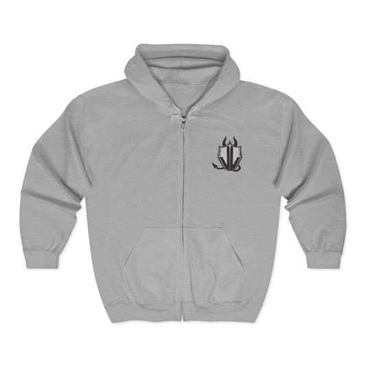 Cassandra Featherstone x Phantom Dame 'Zavida' Unisex Heavy Blend™ Full Zip Hooded Sweatshirt