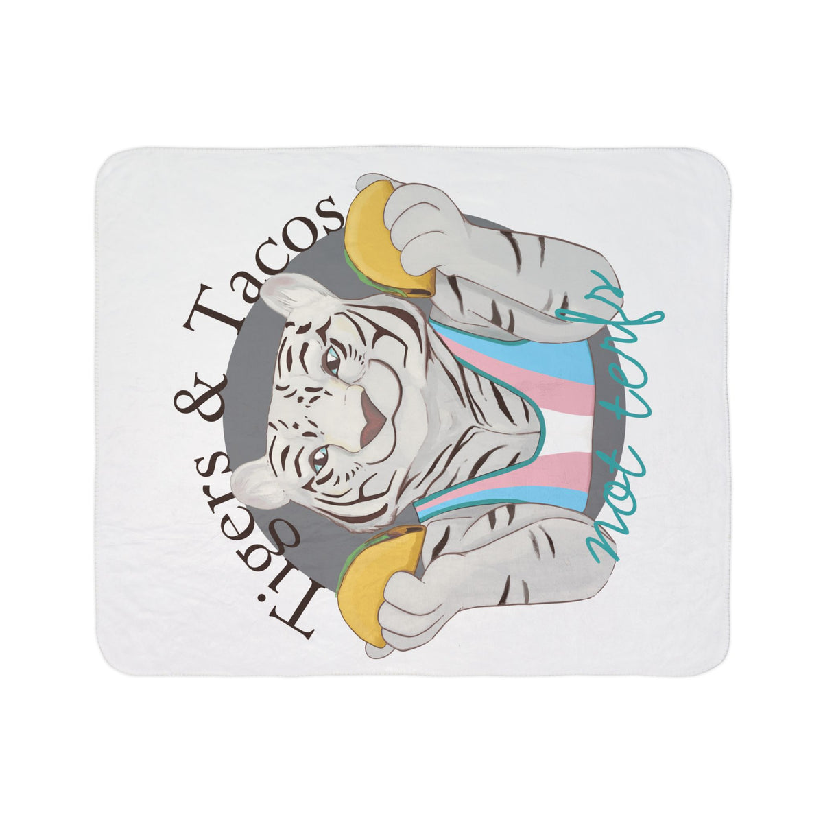Cassandra Featherstone x Casey Wilkinson Fitz Tacos Sherpa Blanket