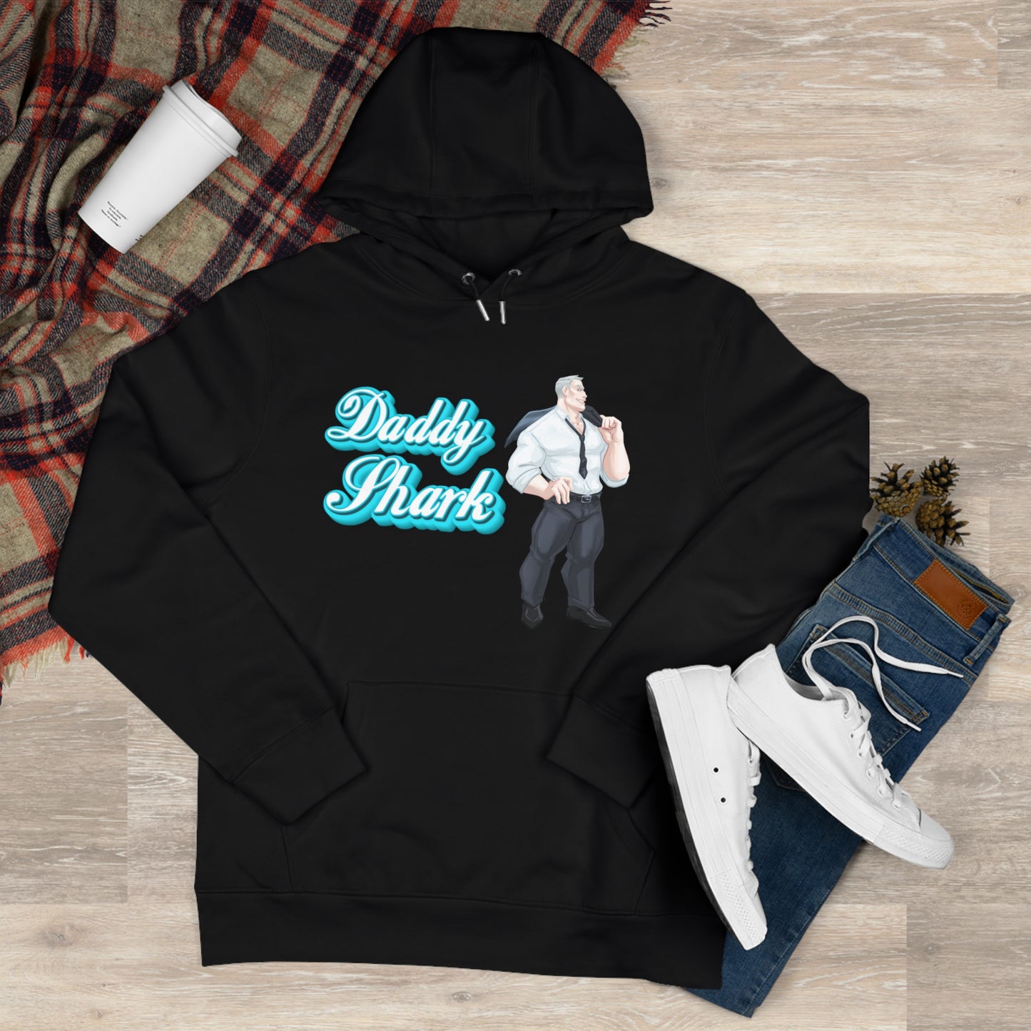'Daddy Shark' Cassandra FeatherstonexPhantom DamexHoneyyfae Hooded Sweatshirt