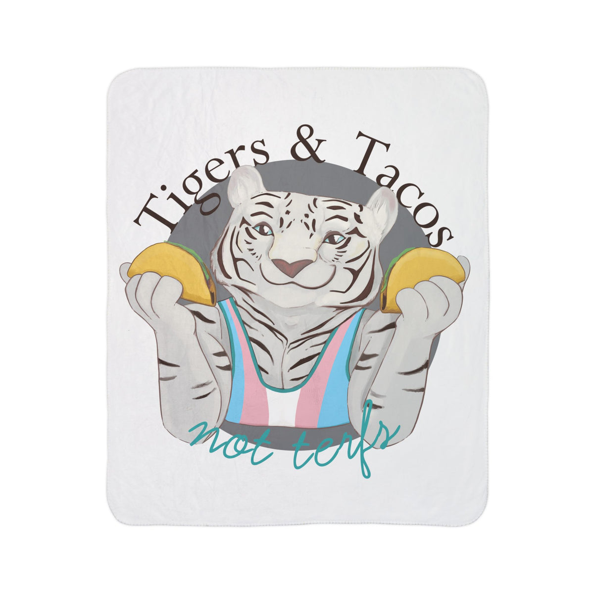 Cassandra Featherstone x Casey Wilkinson Fitz Tacos Sherpa Blanket