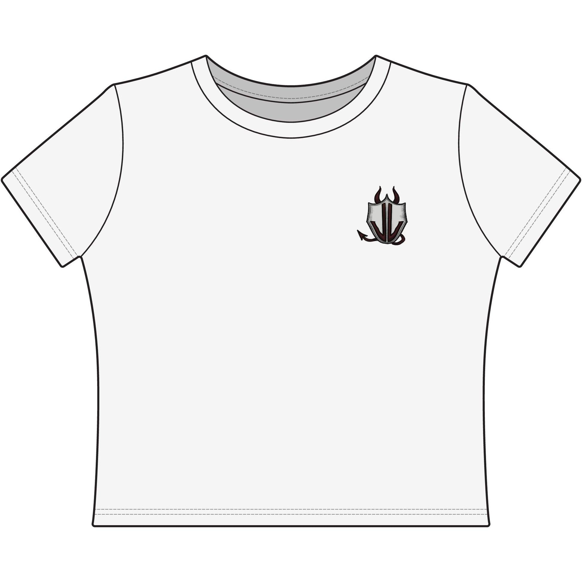 Cassandra Featherstone x Phantom Dame Xerxes Women Baby Tee