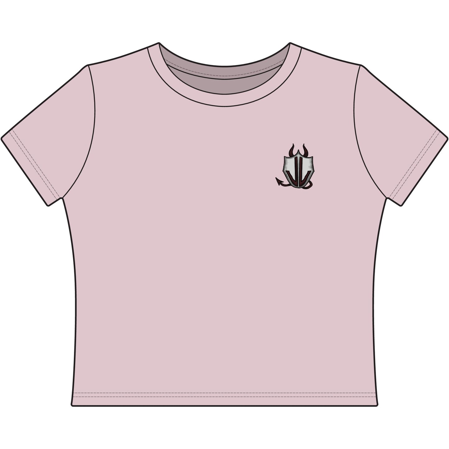 Cassandra Featherstone x Phantom Dame Xerxes Women Baby Tee