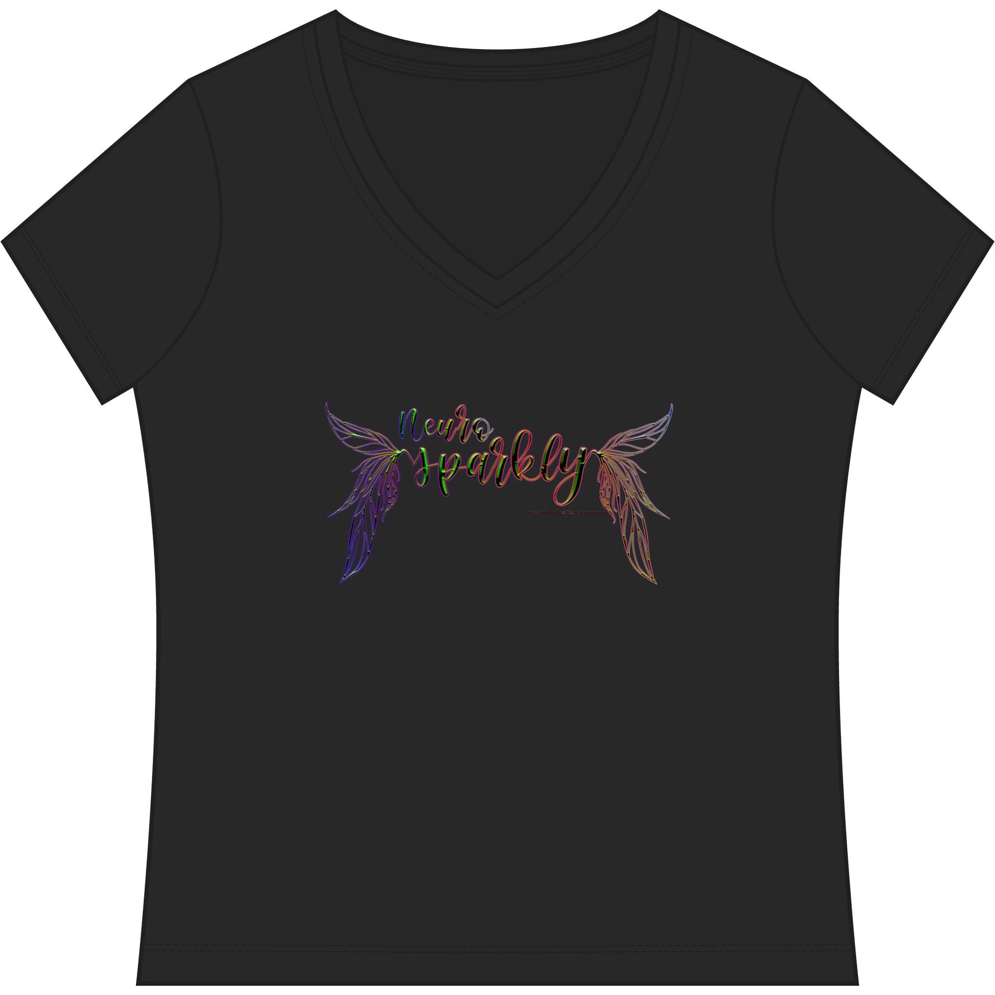 Neurosparkly Woman Game V-Neck Tee