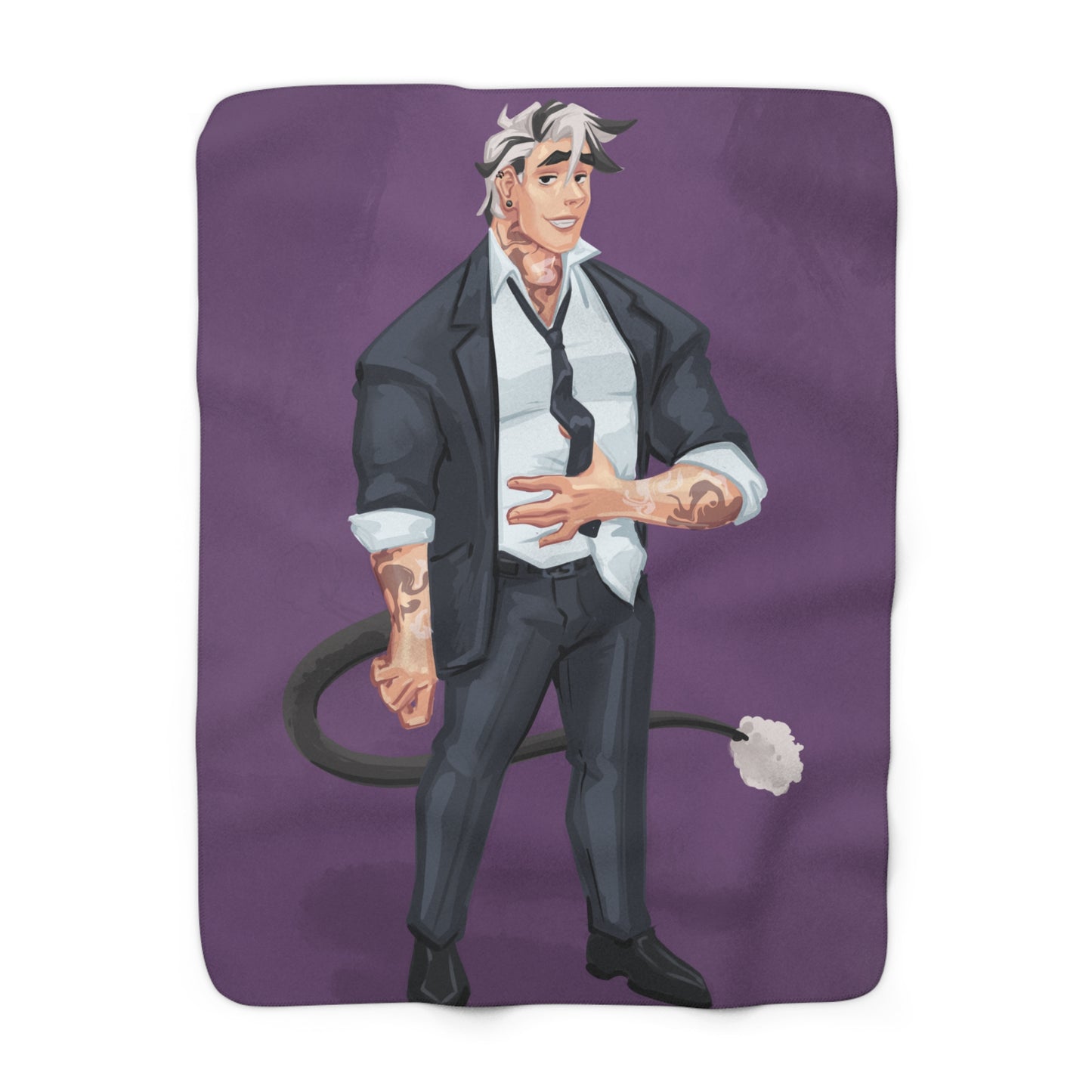 Cassandra Featherstone x Phantom Dame 'Salem' (Discordia University) Sherpa Fleece Blanket