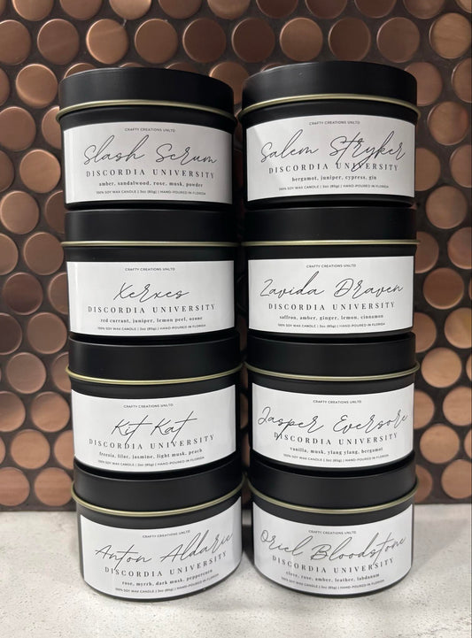 Discordia University Character Candles
